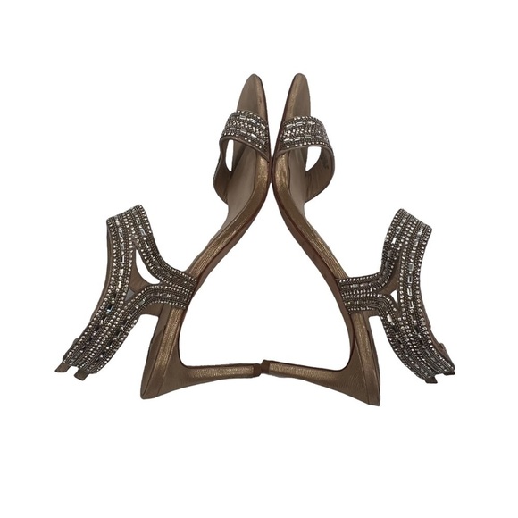 Antonio Melani Haelee Rhinestone Embellished High Heel Sandals Size 8 Women’s - Picture 5 of 7